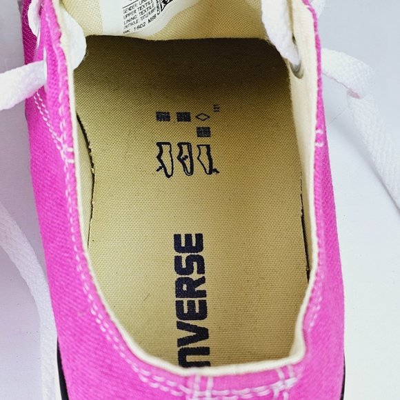 CONVERSE All Star Pink Low Top Sneakers Sz Women's 6 Men's 4 - Picture 9 of 10